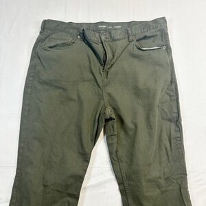 Old Navy Athletic Taper Built In Flex Olive Green Pants Mens Size 44x30